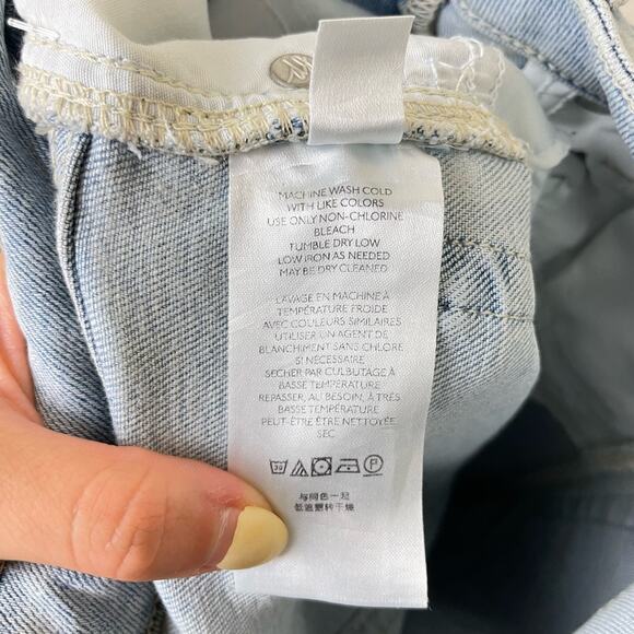 We the Free People NWT High Rise Raw Hem Light Wash Jeggings Skinny Jeans - Picture 10 of 11